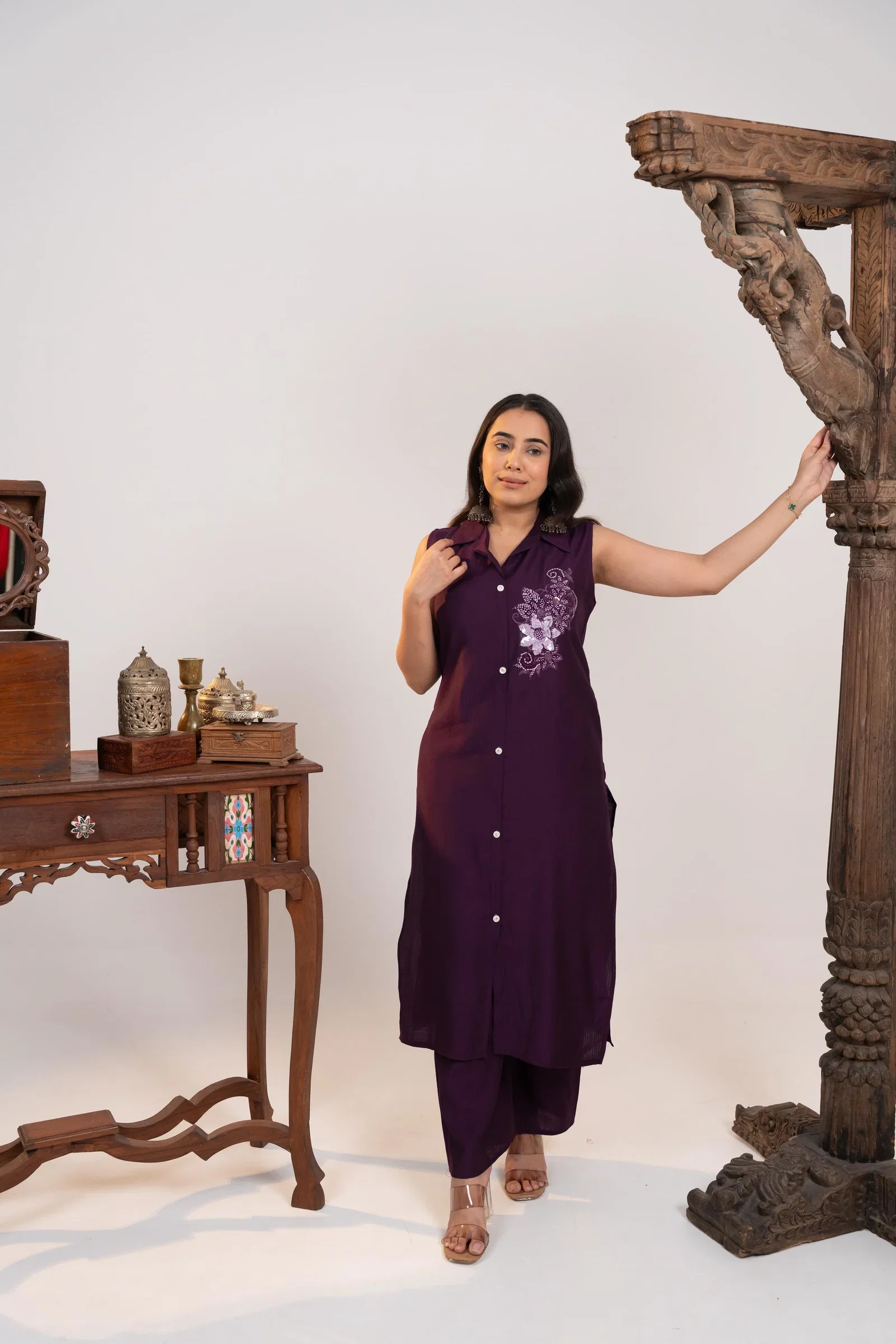 Naisha K 891 Berlin Hand Worked Kurti With Bottom