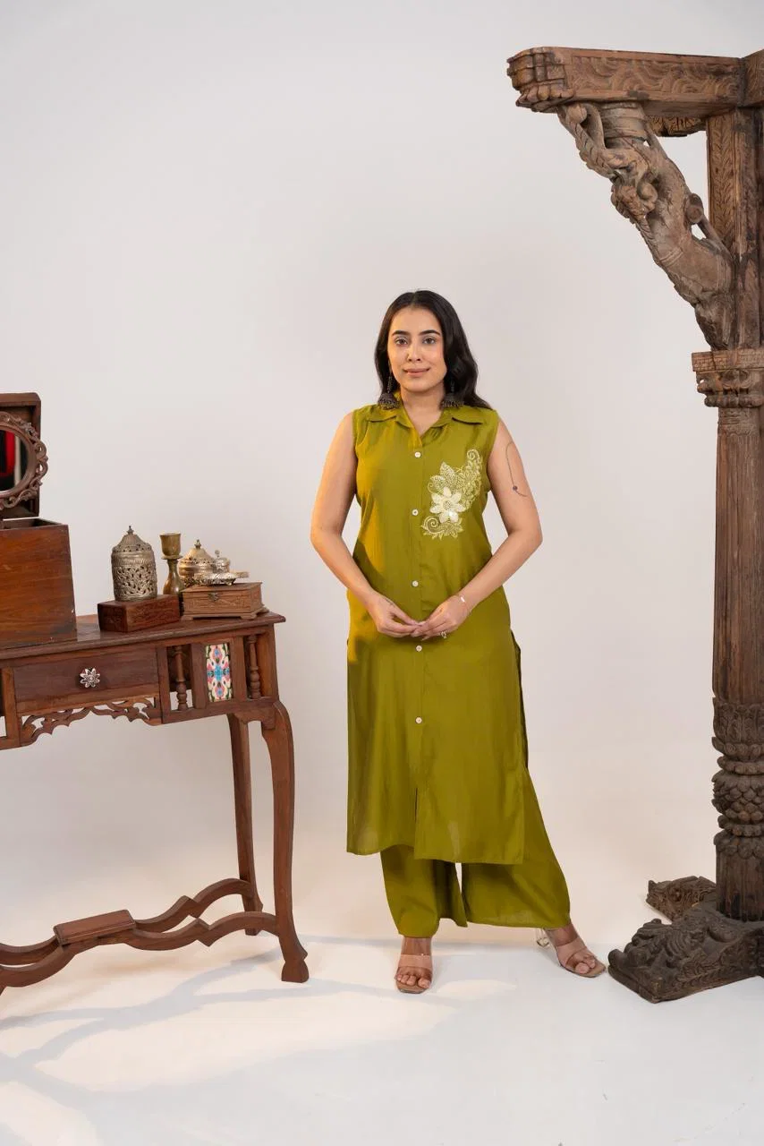 Naisha K 891 Berlin Hand Worked Kurti With Bottom