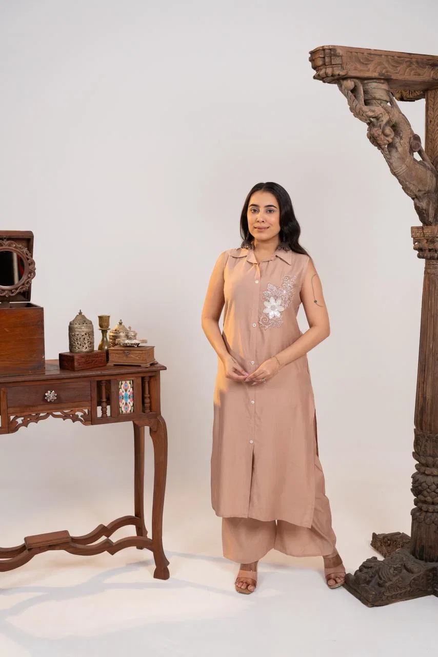 Naisha K 891 Berlin Hand Worked Kurti With Bottom