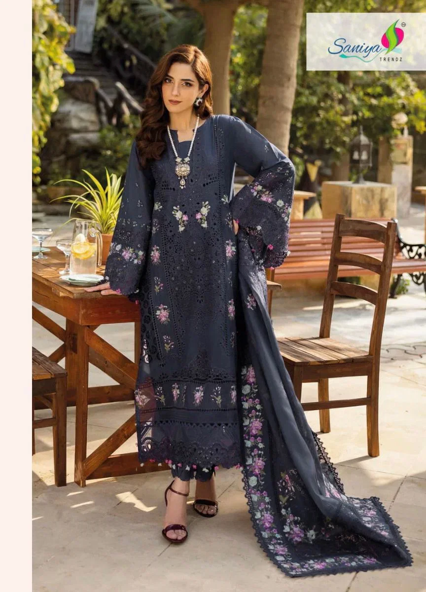 Saniya 7164 Cotton Chikankari Embroidered Salwar Kameez