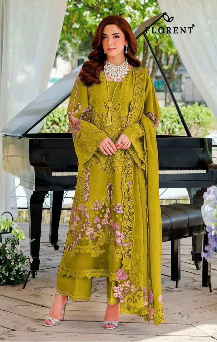 Florent 1078 A To D Cotton With Embroidery Pakistani Salwar Kameez