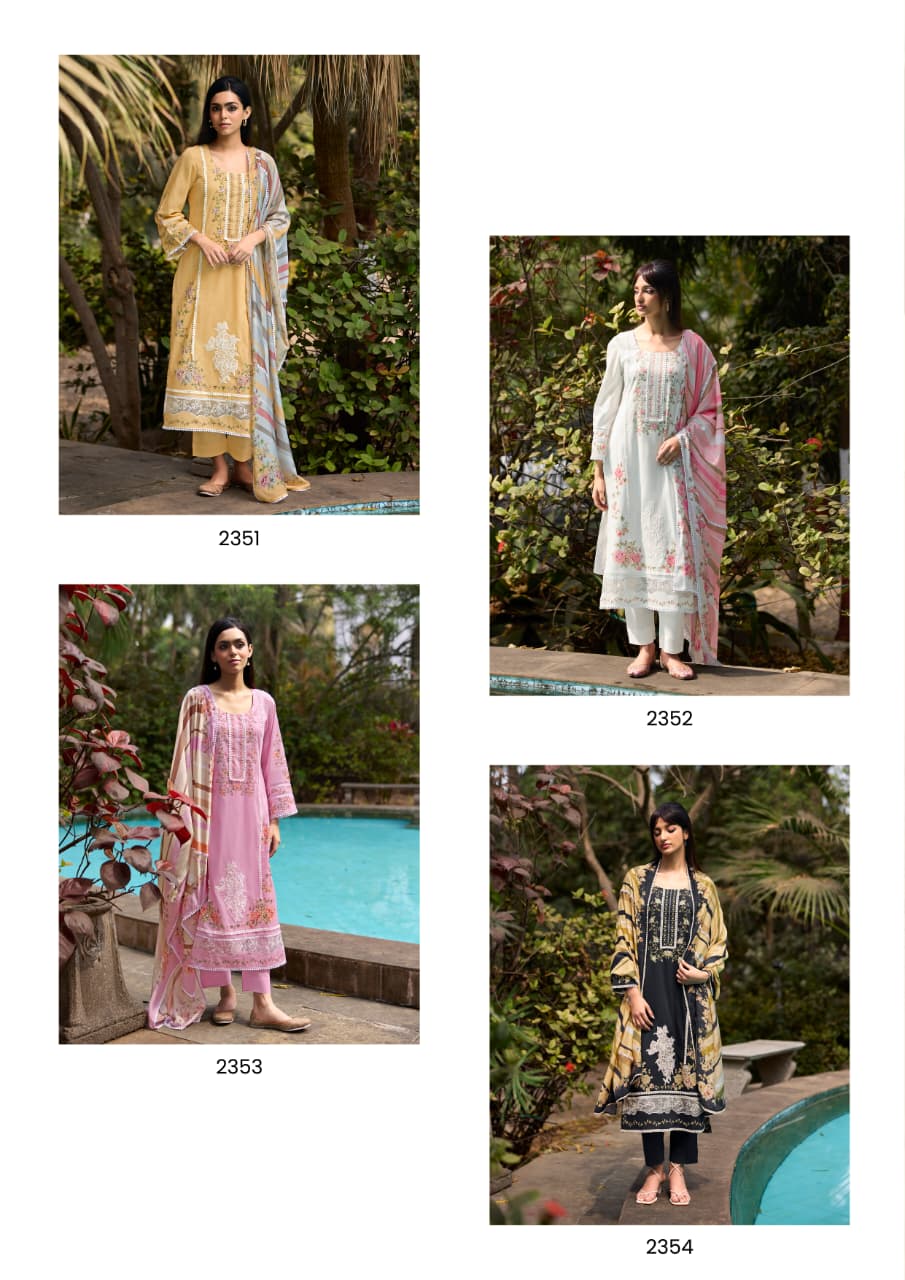 Kimora Nazrana Vol 77 Lawn Cotton Digital Printed Salwar Kameez