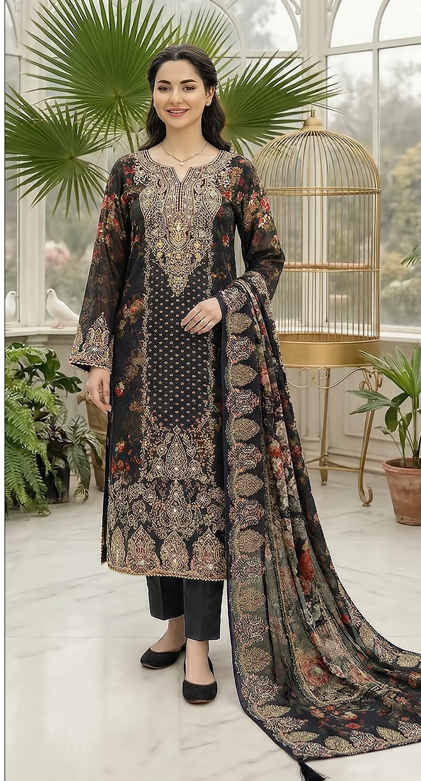 Shree Kt 339 Viscose Maslin Digital Printed Salwar Kameez