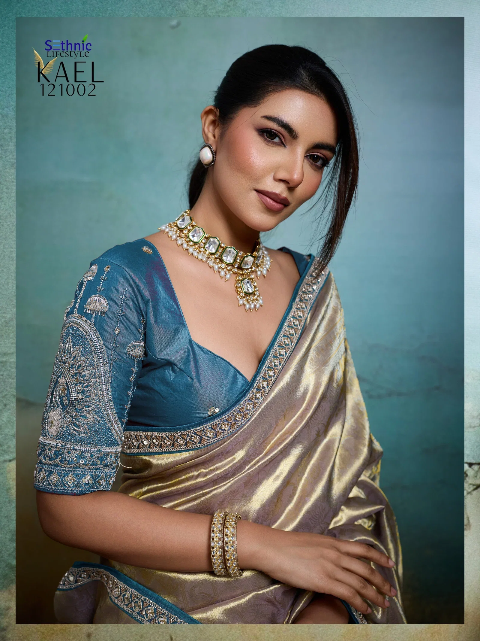 Sethnic Kael Rare Tissue Banarasi Saree Collection