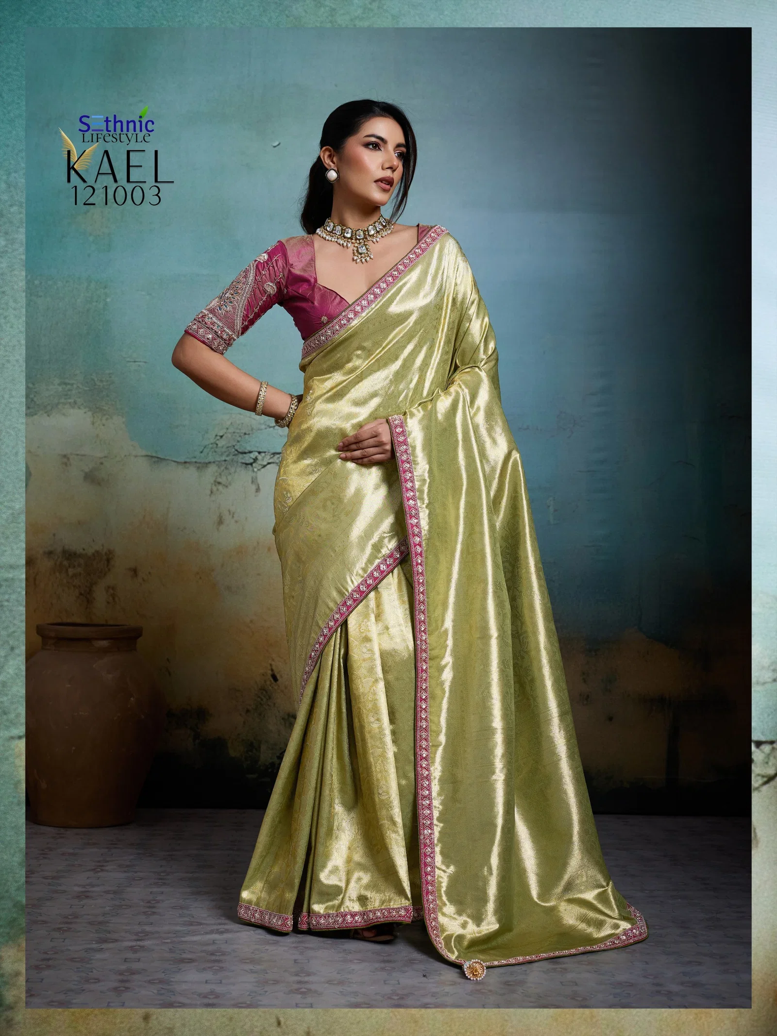 Sethnic Kael Rare Tissue Banarasi Saree Collection