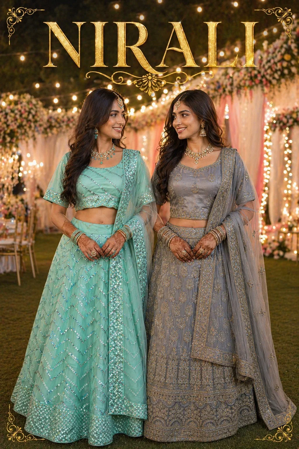 Mrudangi Nirali Net Embroidered Lehenga Choli Collection