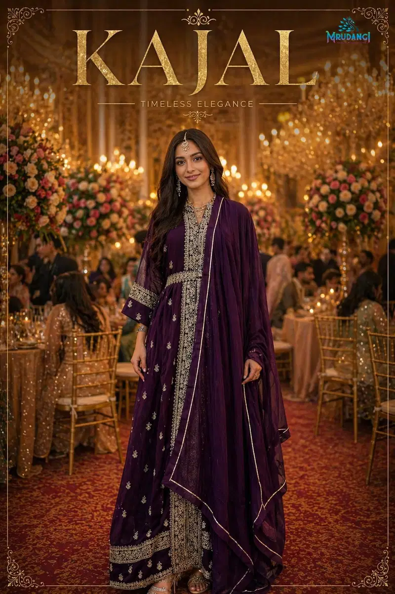 Mrudangi Kajal Georegette Embroidered Designer Salwar Suit