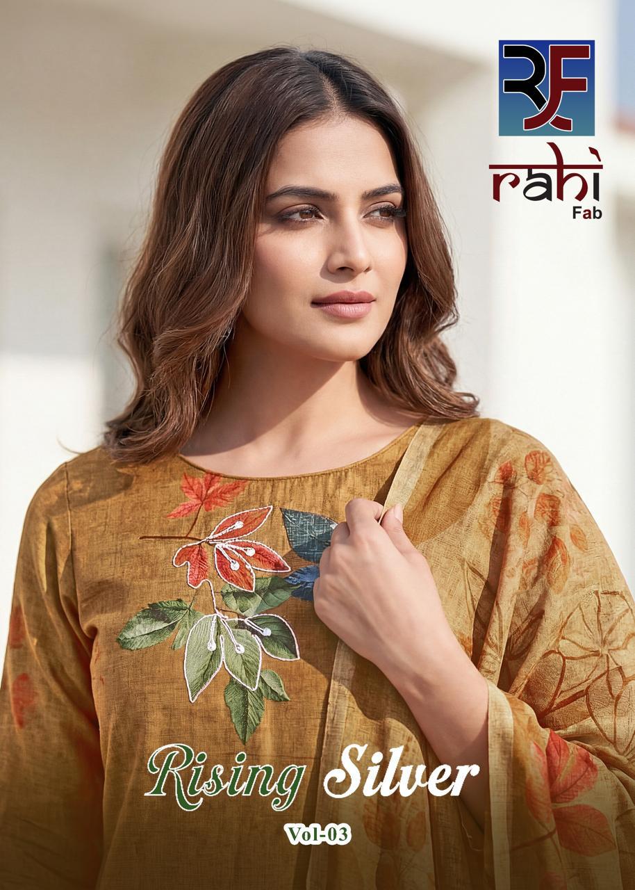 Rahi Rising Silver Vol 3 Readymade Cotton Kurti Pant With Dupatta