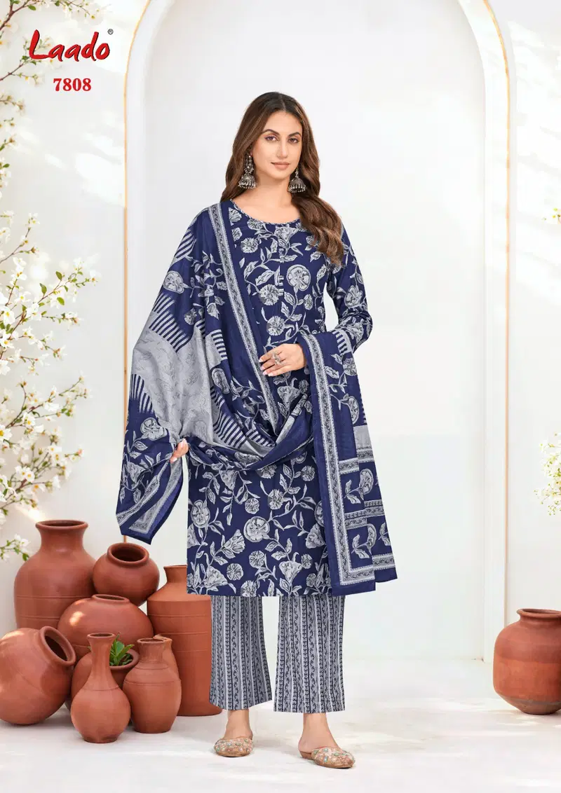 Laado Vol 78 Cotton Printed Fancy Dress Material Collection