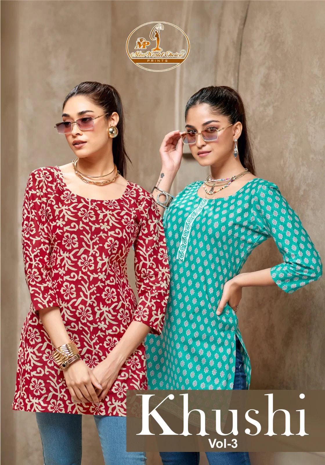 Miss World Khushi Vol 3 Cotton Printed Short Top Collection