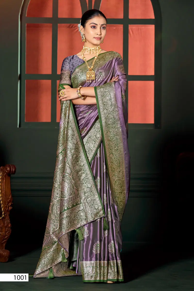 Saroj Omega Satin Silk Vol 4 Satin Silk Saree Collection