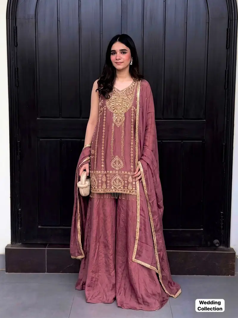 Wedding Collection Crush With Heavy Embroidered Salwar Kameez