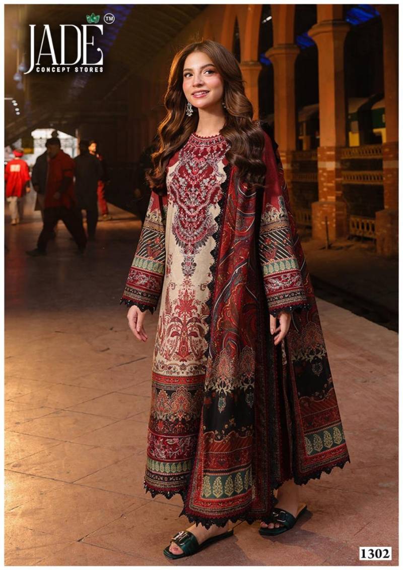 chinese dress ladies Multi Color Rangkat Khaddi Georgette Pure Banarasi Dress Material – The  Weaveloom main image 1