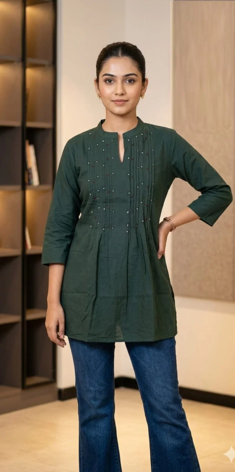 Naisha K 905 Cotton Flex Short Tops Collection