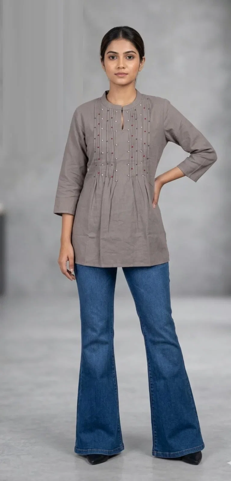 Naisha K 905 Cotton Flex Short Tops Collection