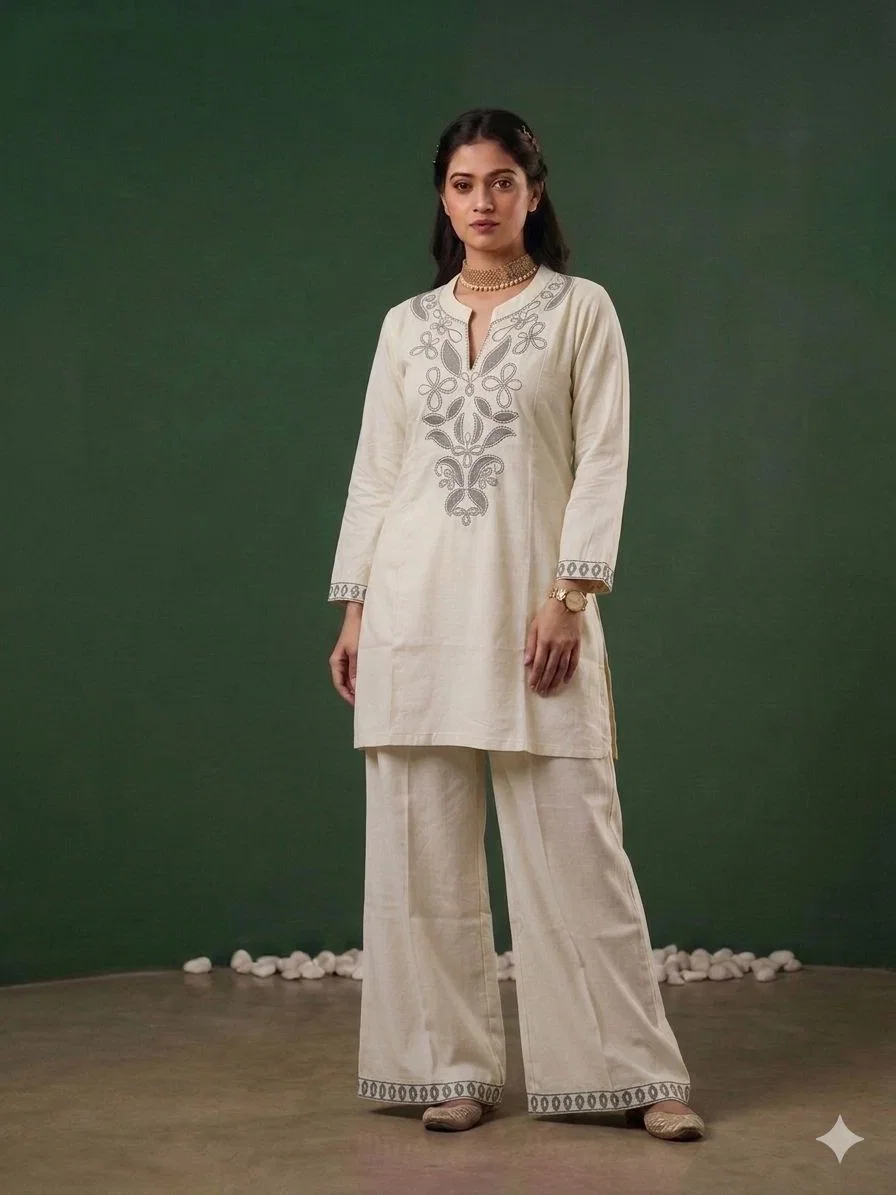 Naisha K 907 Rayon Embroidered Co Ord Set Collection