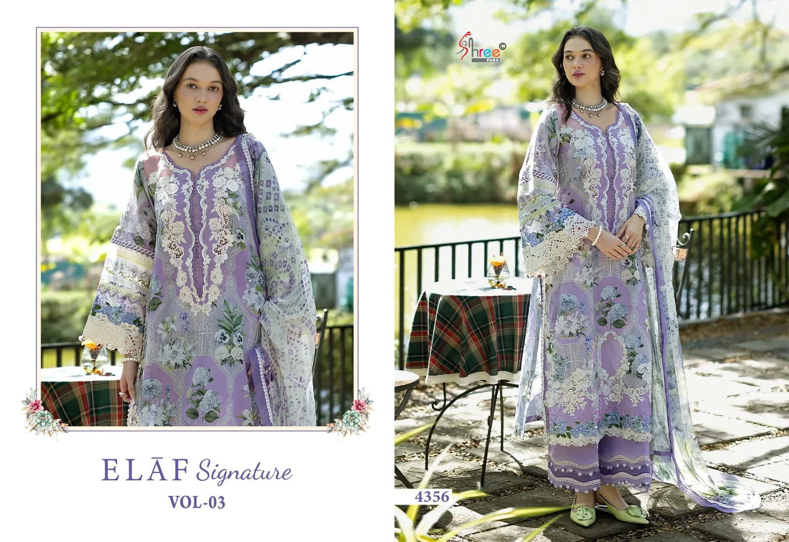 Shree Elaf Signature Vol 3 Chiffon Dupatta Pakistani Salwar Kameez
