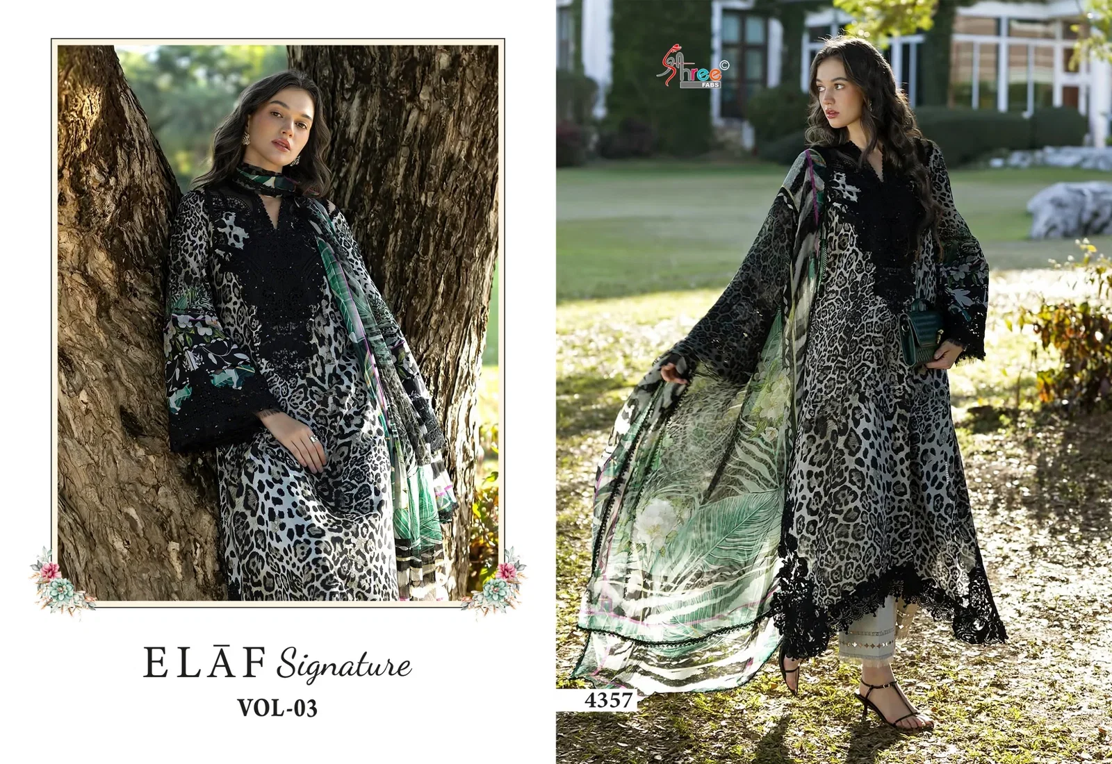 Shree Elaf Signature Vol 3 Chiffon Dupatta Pakistani Salwar Kameez
