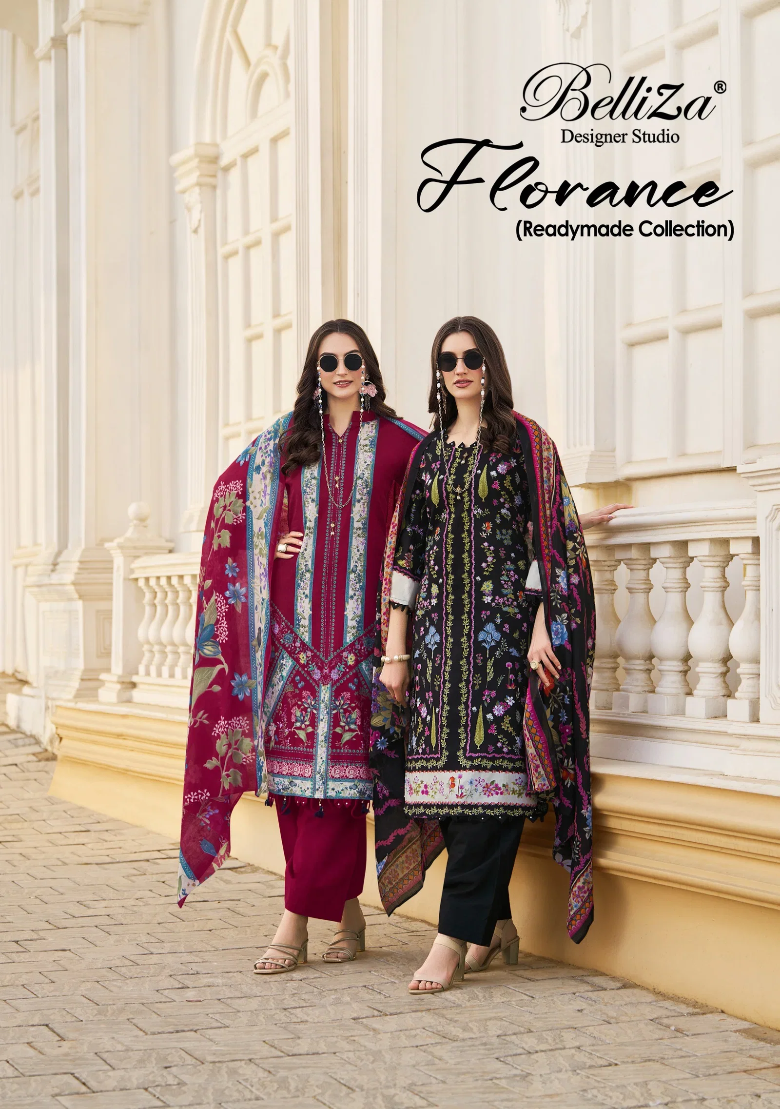 Belliza Gulrez Florance Cotton Digital Printed Dress Material