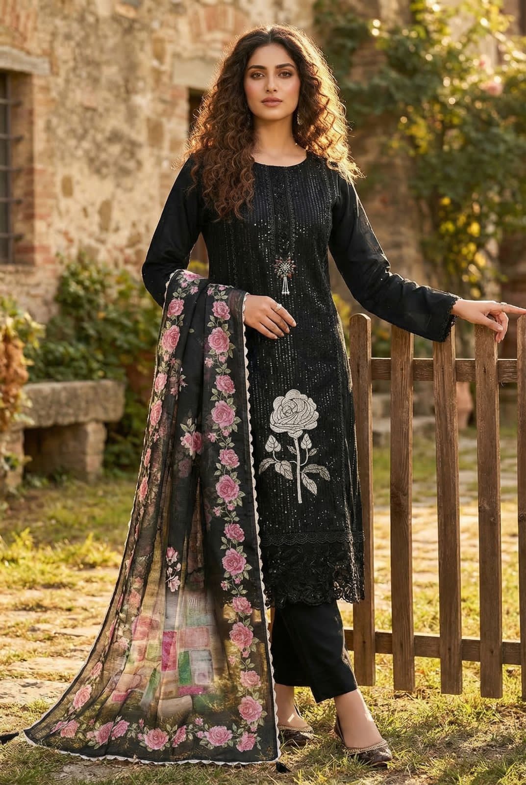 Rimzim Vol 2 Roman Silk Kurti With Bottom Dupatta
