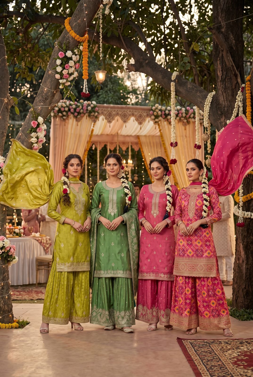 SE Rooha Vol 2 Premium Chinon Silk Free Size Readymade Collection