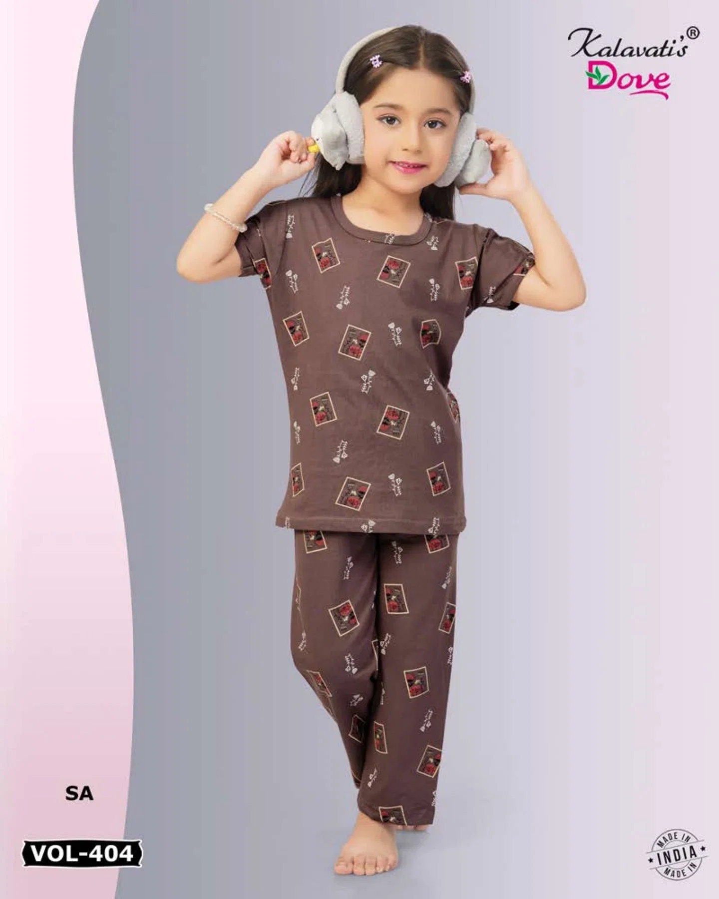 Dnp Vol 404 Kids Cotton Hosiery Nightsuit