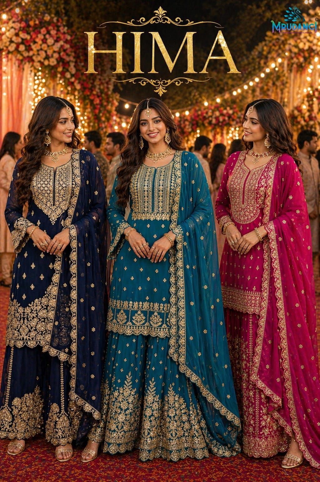 Mrudangi Hima Georgette Embroidered Salwar Kameez Collection