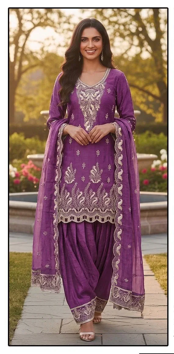 Hoor Tex 798 A To D Crunchy Embroidered Salwar Kameez