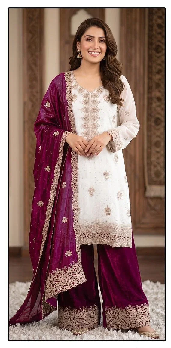 Hoor Tex 781 A To D Jimmy Choo Embroidered Salwar Kameez