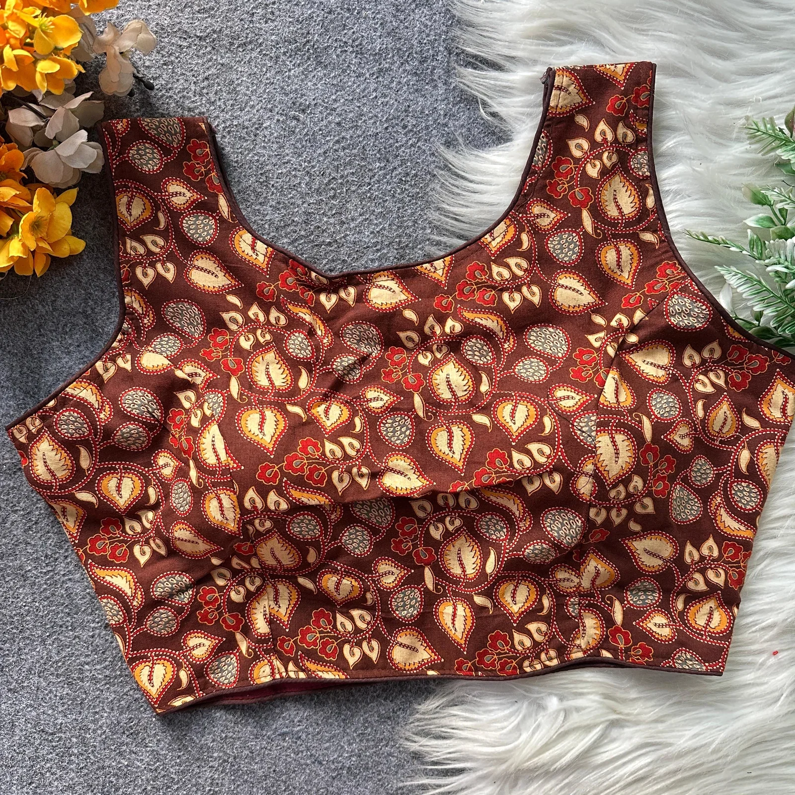 Khadi Vol 21 Cotton Ajrakh Printed Blouse Collection