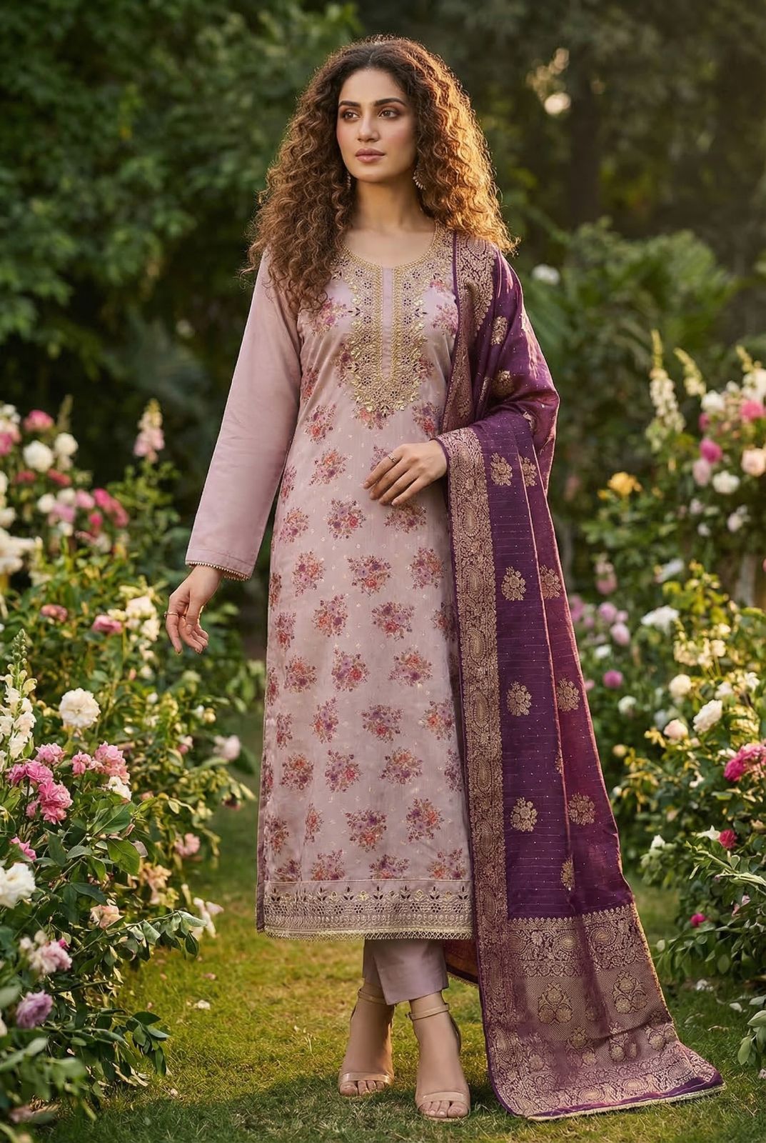 Rimzim Vol 4 Mul Chanderi Embroidered Salwar Kameez Collection