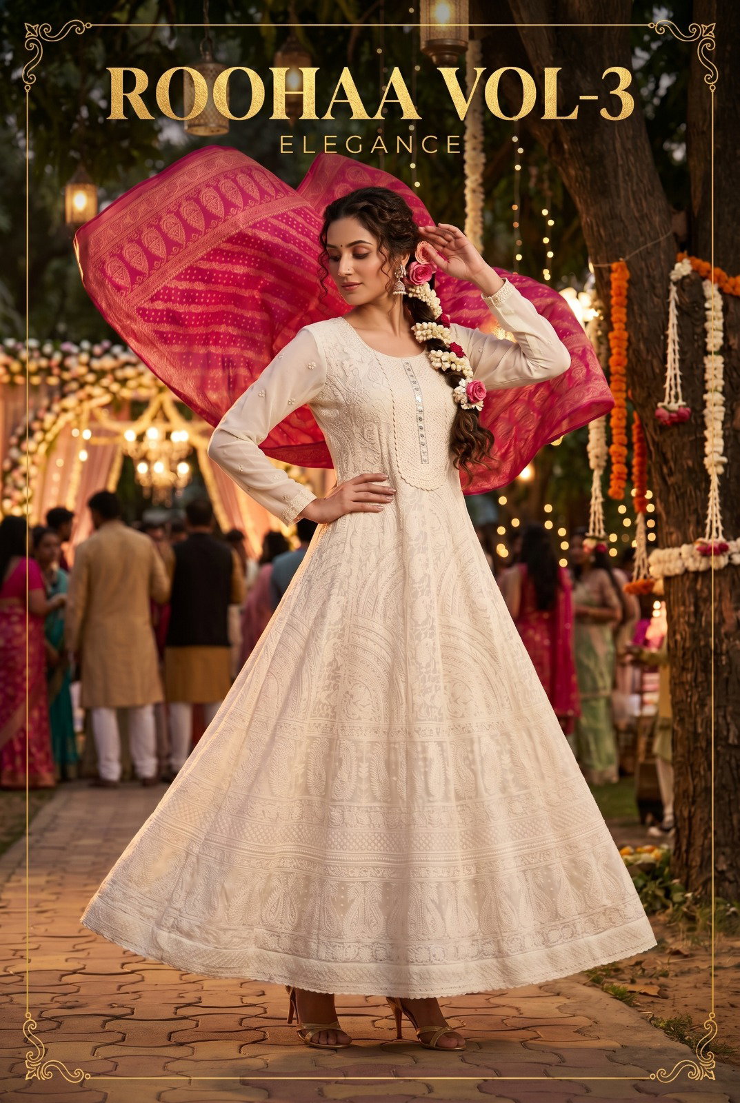 Aurraa Rooha Vol 3 Premium Real Georgette Free Size Readymade