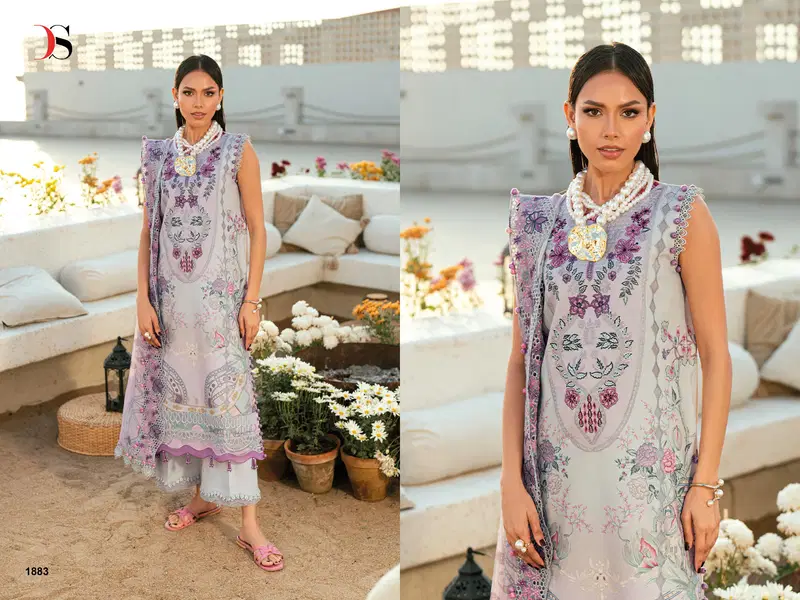 Deepsy Jade Needle Wonder Vol 6 Cotton Dupatta Cotton Embroidered Salwar Kameez