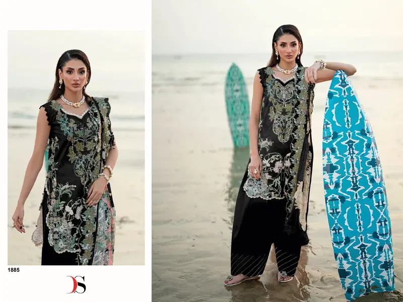 Deepsy Jade Needle Wonder Vol 6 Cotton Dupatta Cotton Embroidered Salwar Kameez