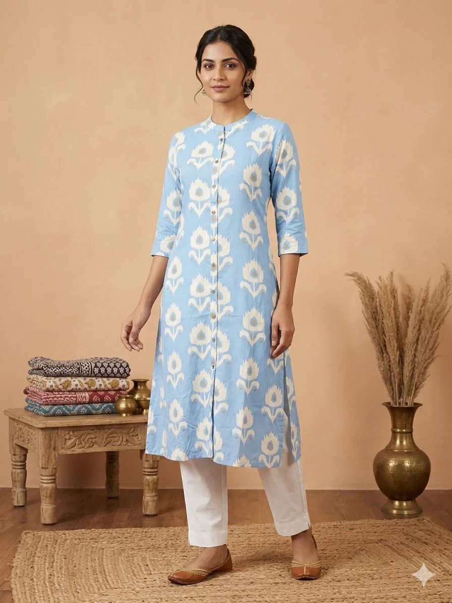 Naisha K 909 Rayon Aline Printed Kurti Collection