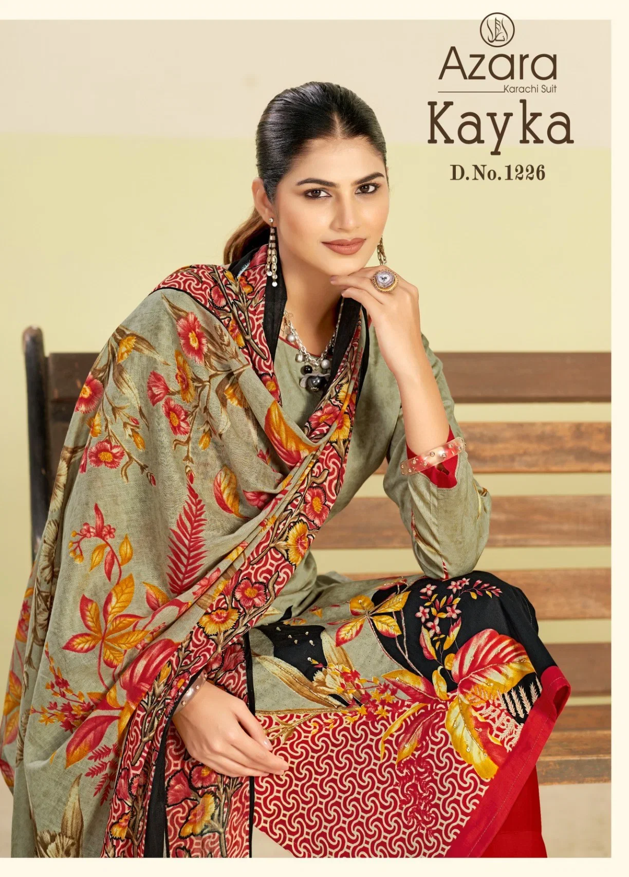 Radhika Azara Kayka 1226 A To D Zam Cottom Designer Printed Dress Materials