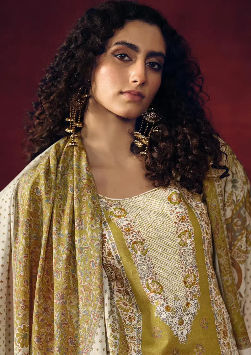 Mannrasiya Gul Baagh Cambric Cotton Handworked Salwar Kameez