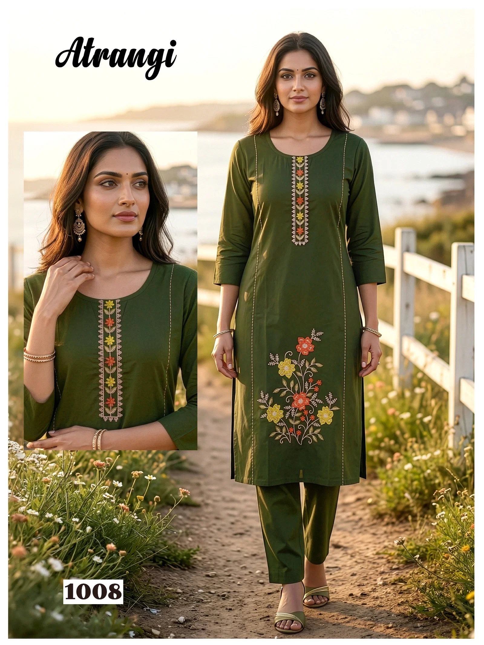 Dnp Atrangi Dhabu Cotton Top With Pant