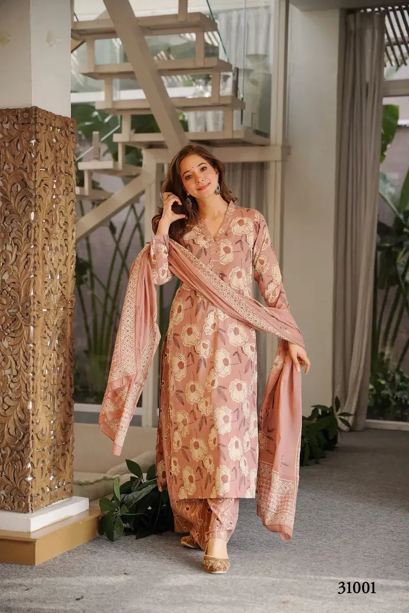 Lucaya Vol 31 Cambric Cotton With Digital Printed Kurti With Bottom Dupatta