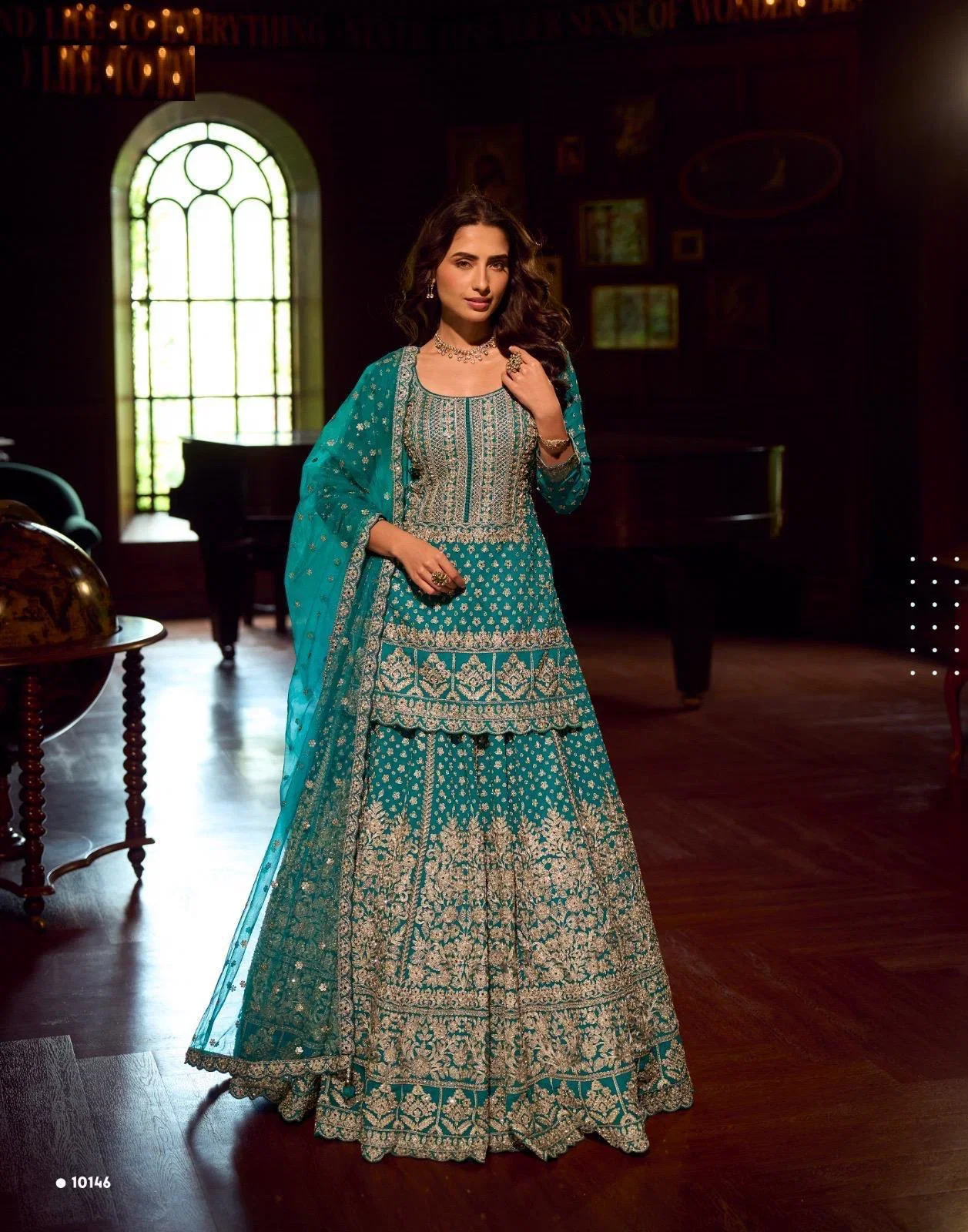 Sureena Hit D No 10145 To 47 Georgette Embroidery Worked Salwar Kameez