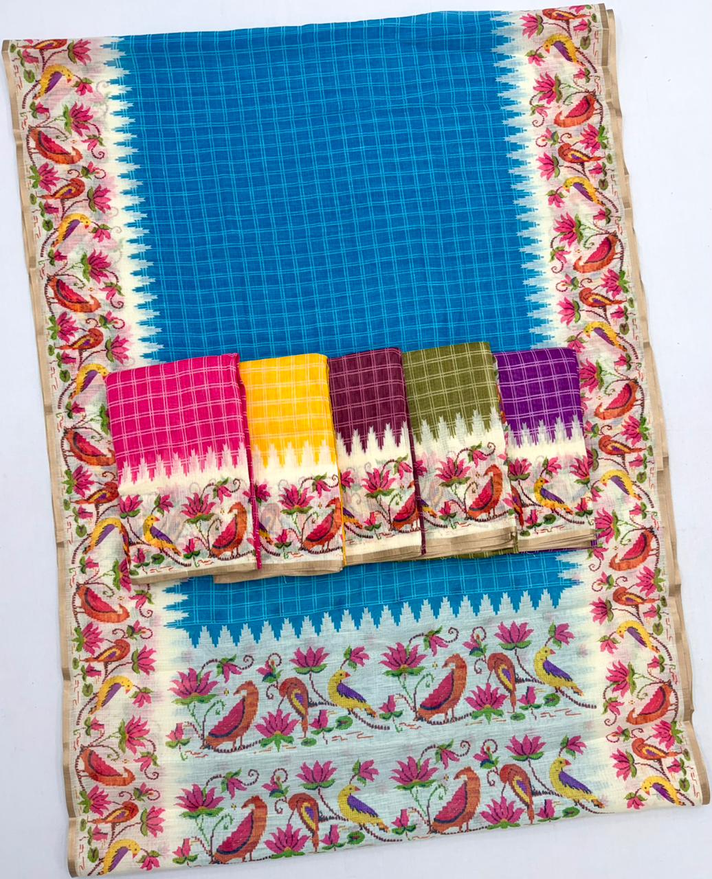 Rajyog Leena Soft Linen Zari Border Saree Collection