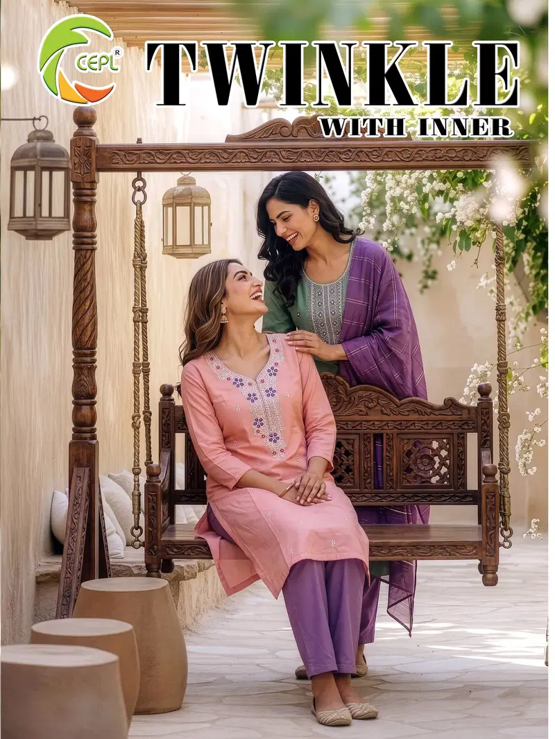 Twinkal Vol 1 Roman Silk Sequence Kurti With Bottom Dupatta