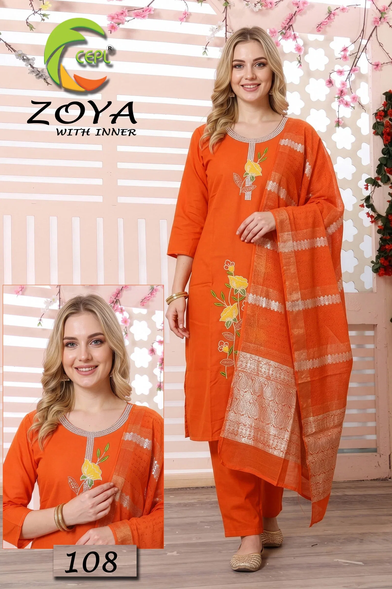 Zoya Vol 8 Vartican Silk Kurti With Bottom Dupatta Collection