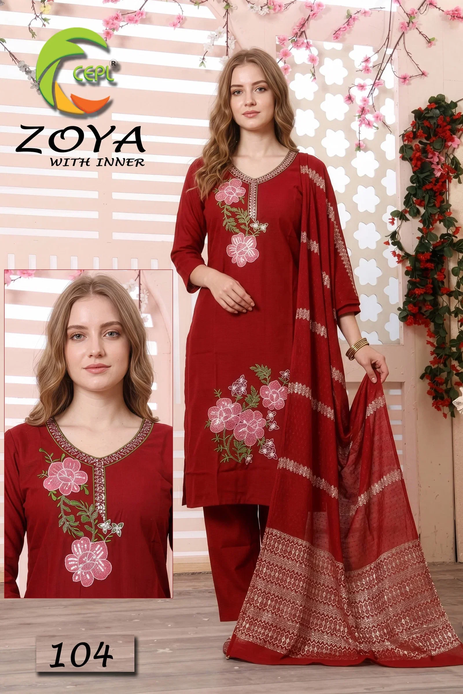 Zoya Vol 8 Vartican Silk Kurti With Bottom Dupatta Collection