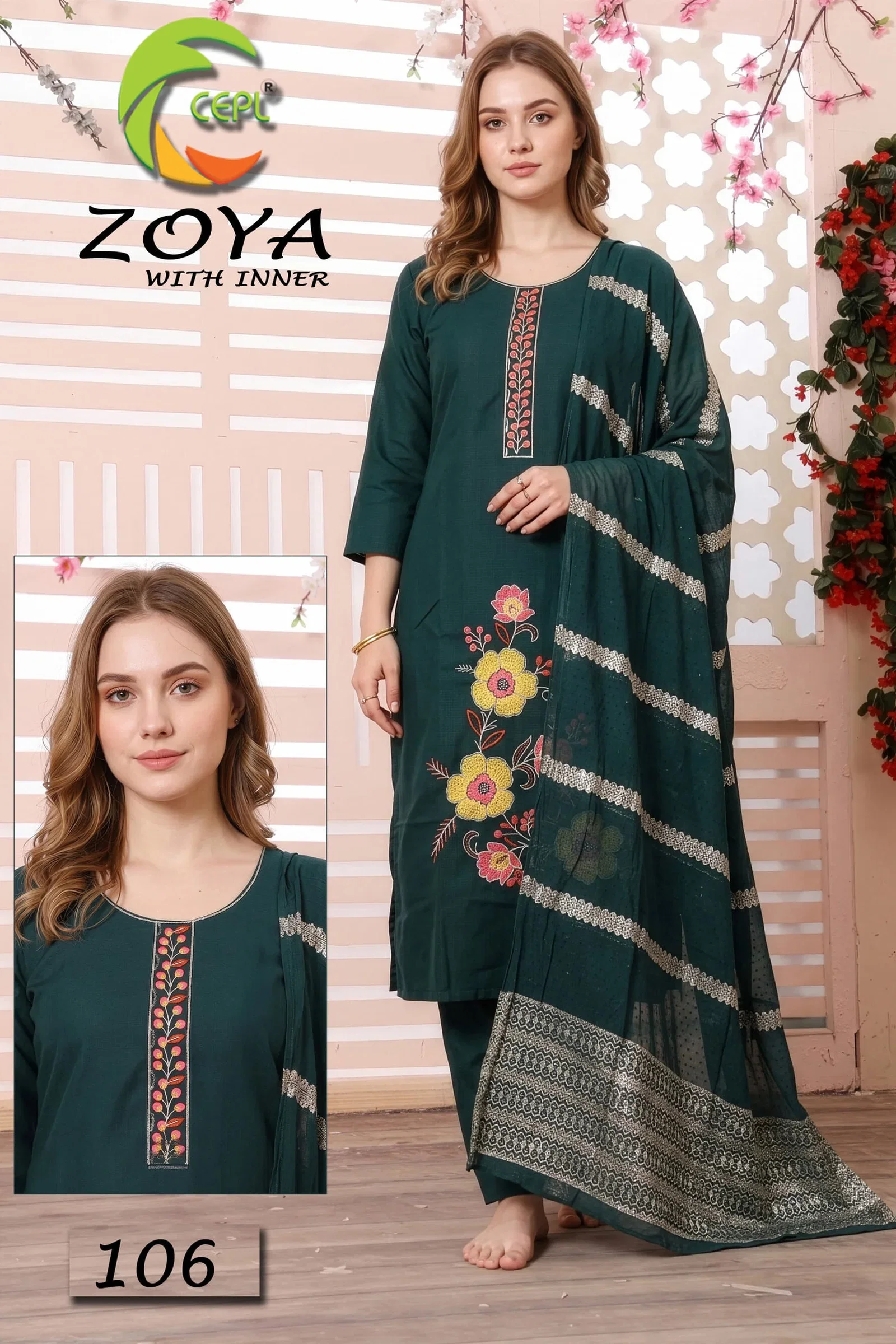 Zoya Vol 8 Vartican Silk Kurti With Bottom Dupatta Collection
