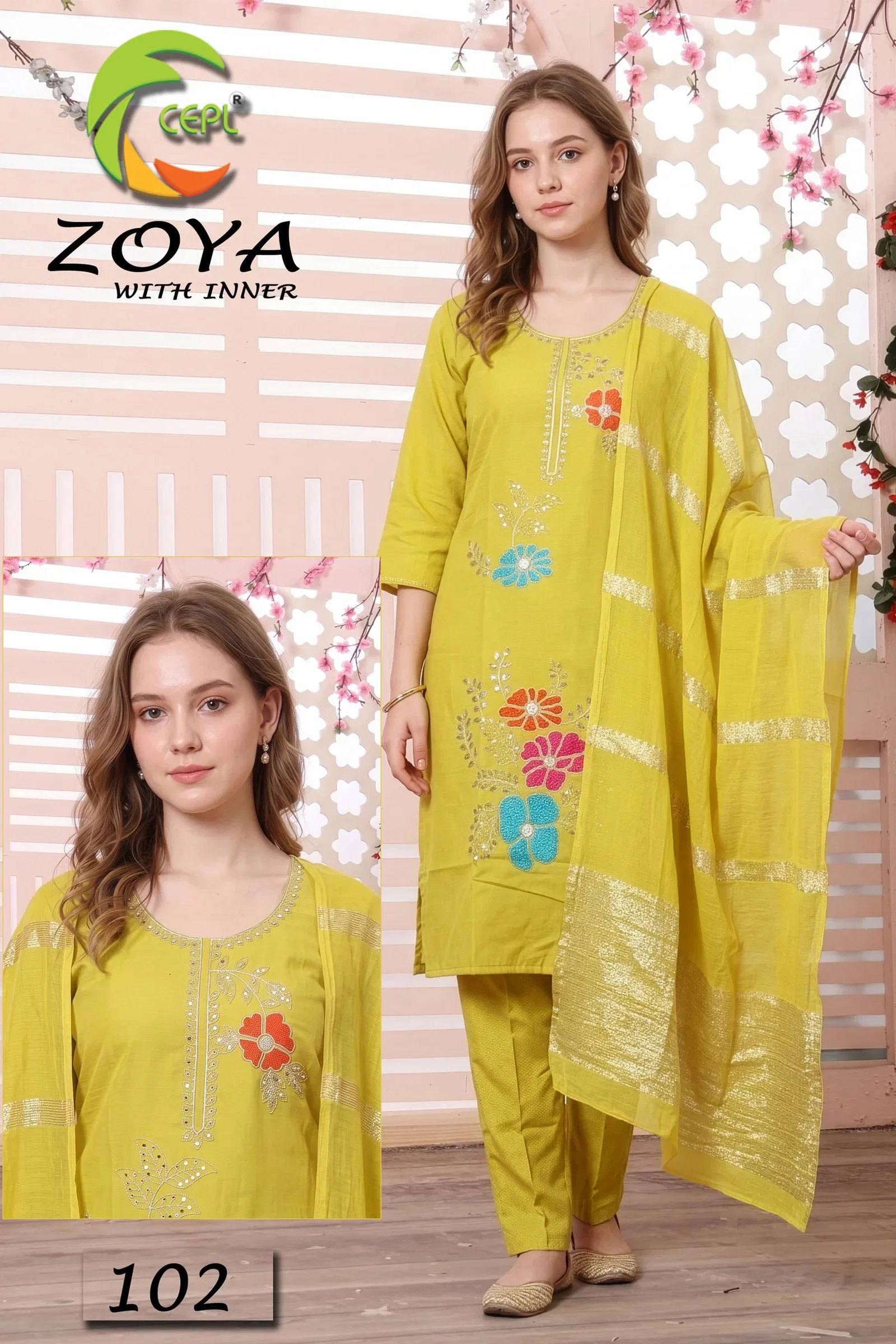 Zoya Vol 8 Vartican Silk Kurti With Bottom Dupatta Collection