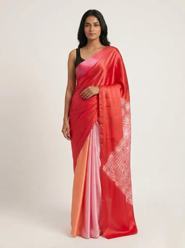 Sf Shibory Digital Padding Satin Saree Collection