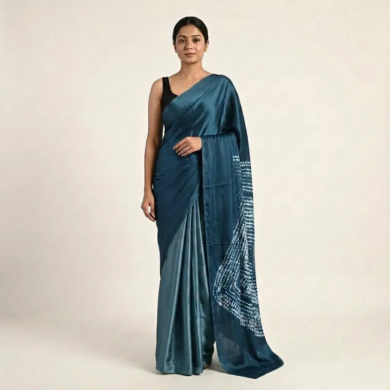Sf Shibory Digital Padding Satin Saree Collection