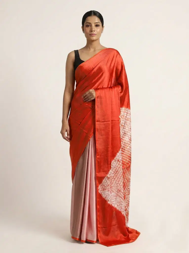 Sf Shibory Digital Padding Satin Saree Collection