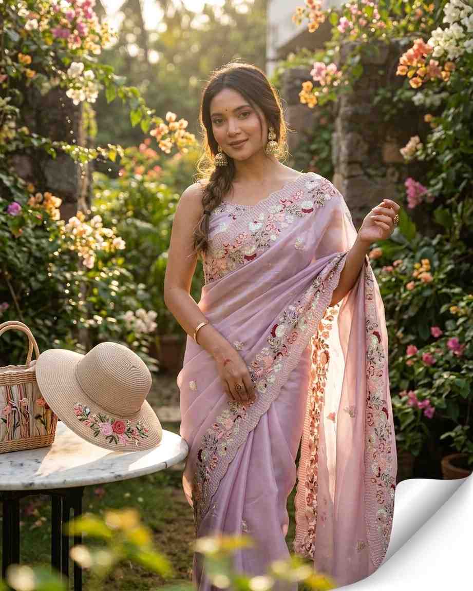 Ds 708 Jimmy Choo Sequence Worked Designer Saree Collection